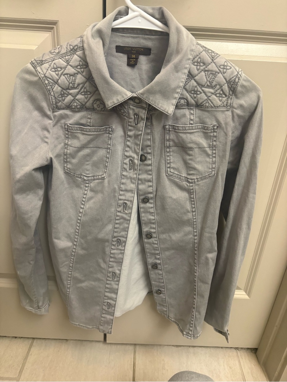 Louis Vuitton authentic jean top worn